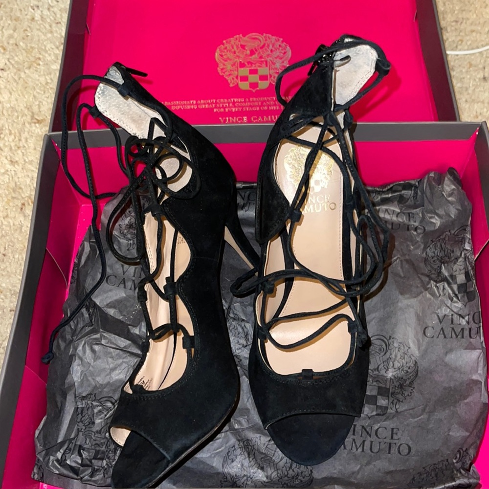 Vince Camuto black heels
